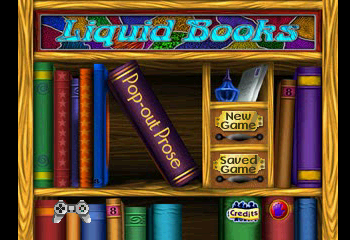 Liquid Books Adventure 5 - Pop-out Prose Title Screen